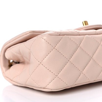 Chanel Lambskin Quilted Mini Rectangular Pearl Crush Flap Light Beige 8 of 10