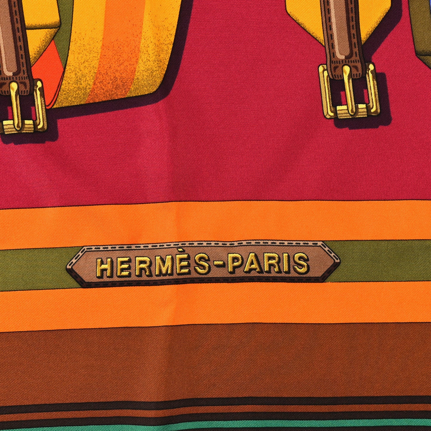 Silk Les Sangles Scarf 90