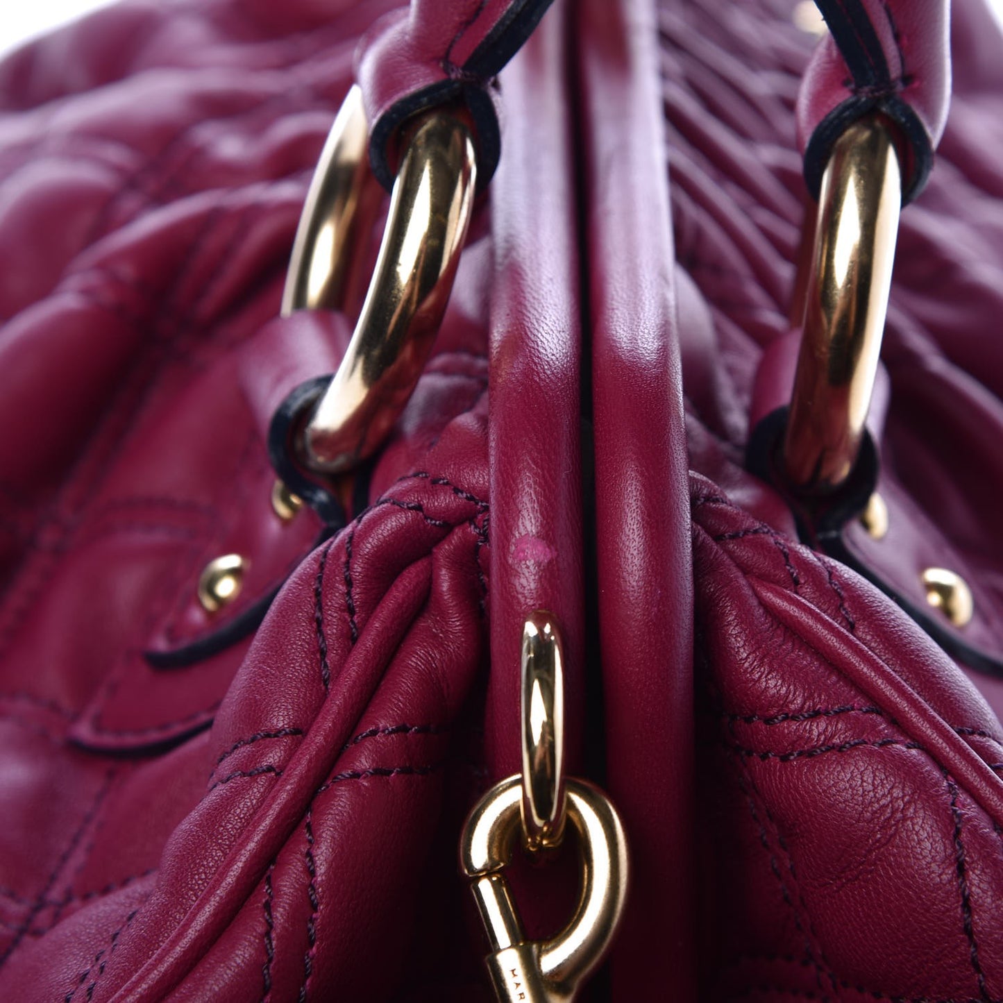 Calfskin Quilted Stam Violet