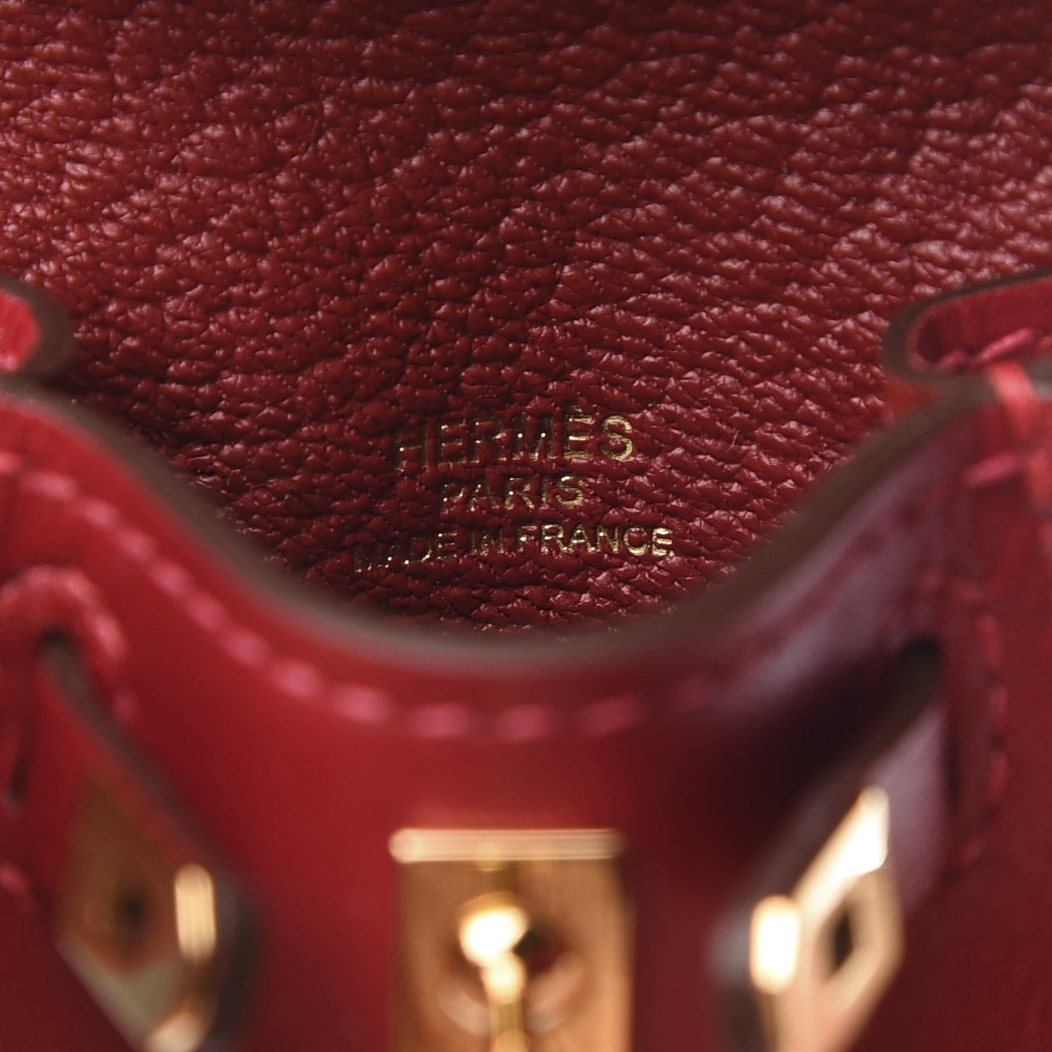 Hermes Tadelakt Mini Kelly Twilly Bag Charm Rouge Vif 3 of 5