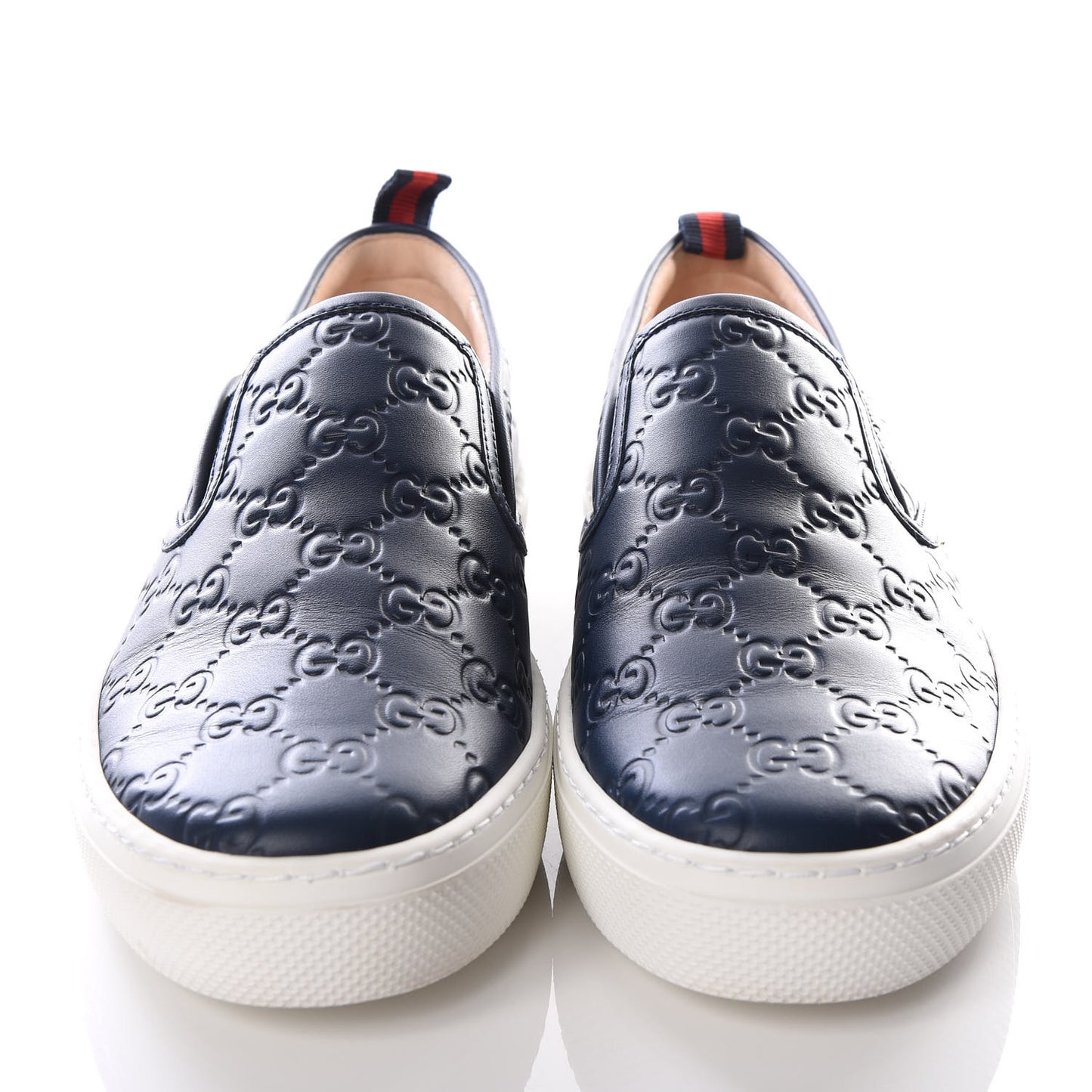 Guccissima Womens Dublin Slip On Sneakers 40 Navy