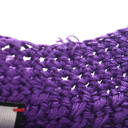 Gucci Cotton Clodette Tricot Knit Beret Hat M Purple 10 of 10