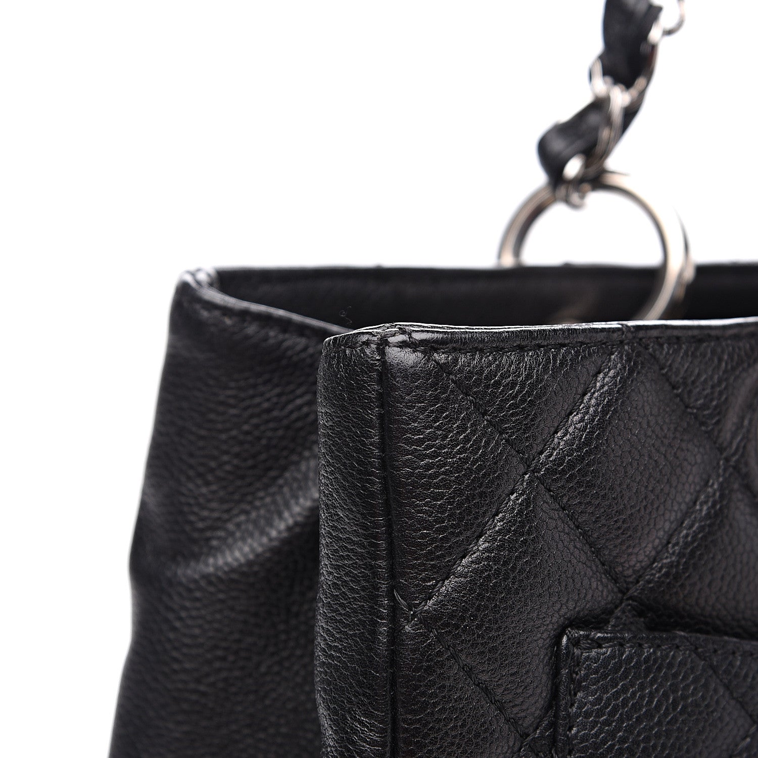 Chanel Caviar Quilted Grand Shopping Tote GST Black 12 of 15