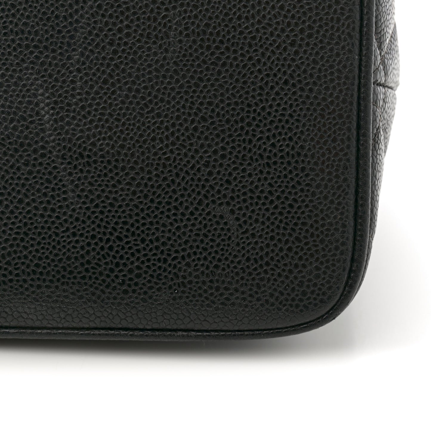 Caviar Quilted Medallion Tote Black