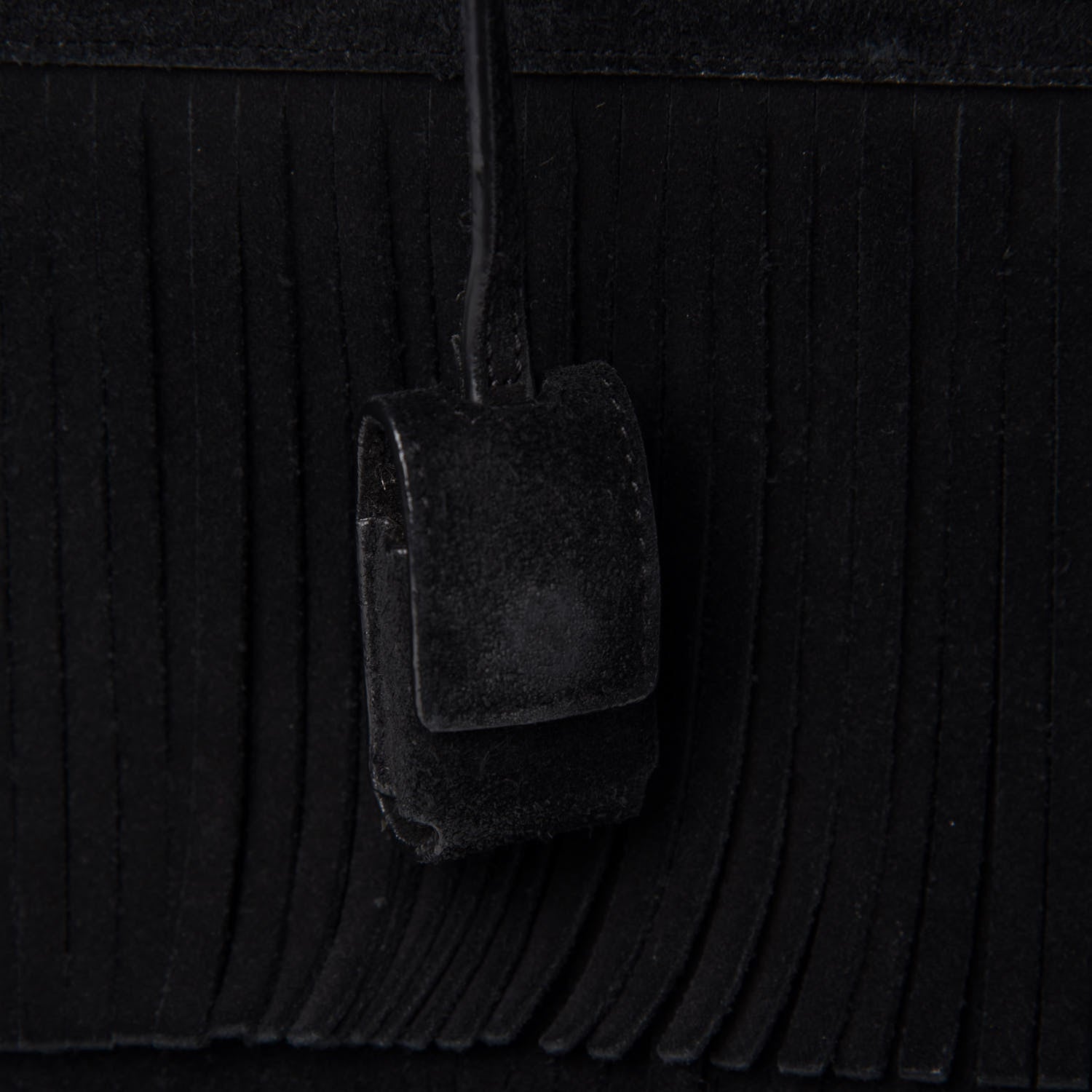 Saint Laurent Suede Fringe Small Sac De Jour Black 8 of 17
