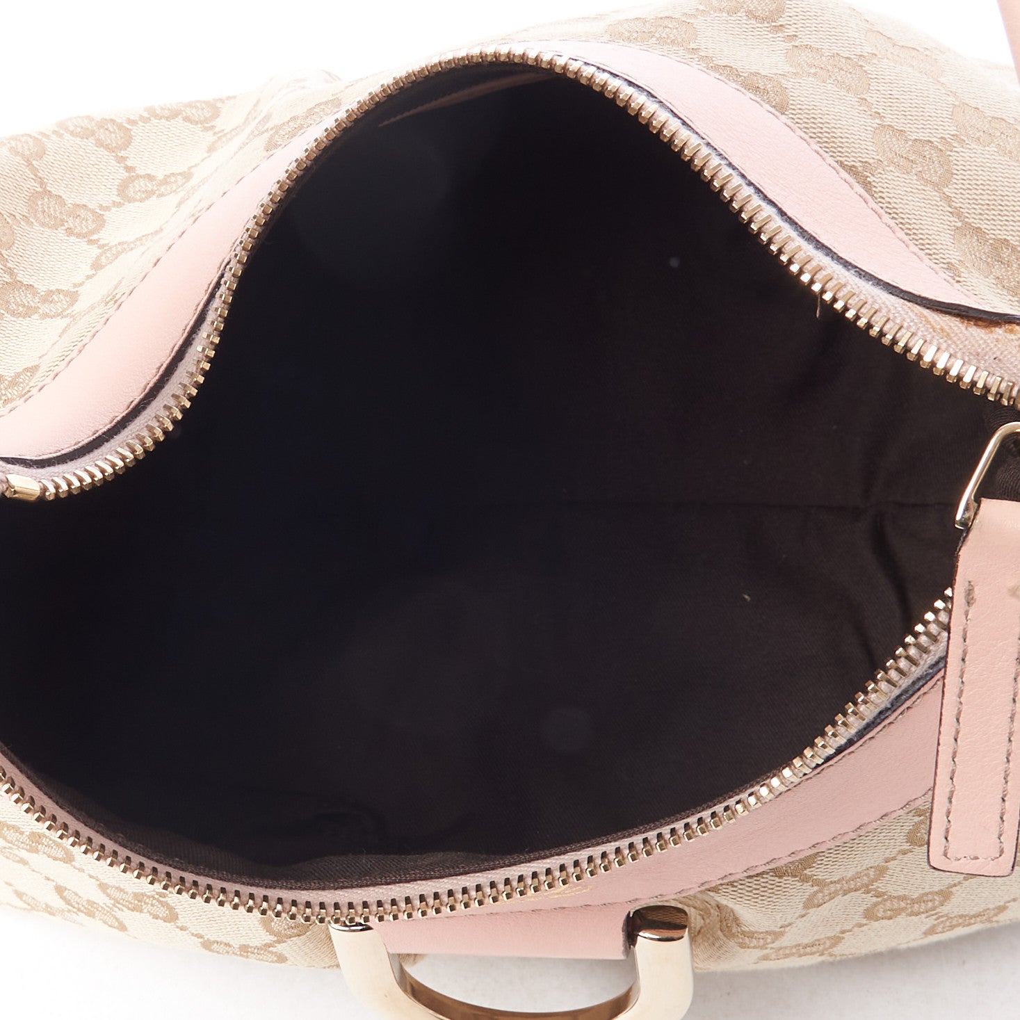 Gucci Monogram Medium D Gold Ring Hobo Pink 4 of 8