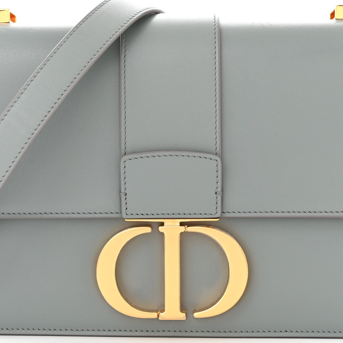 Smooth Calfskin 30 Montaigne Flap Bag Gray