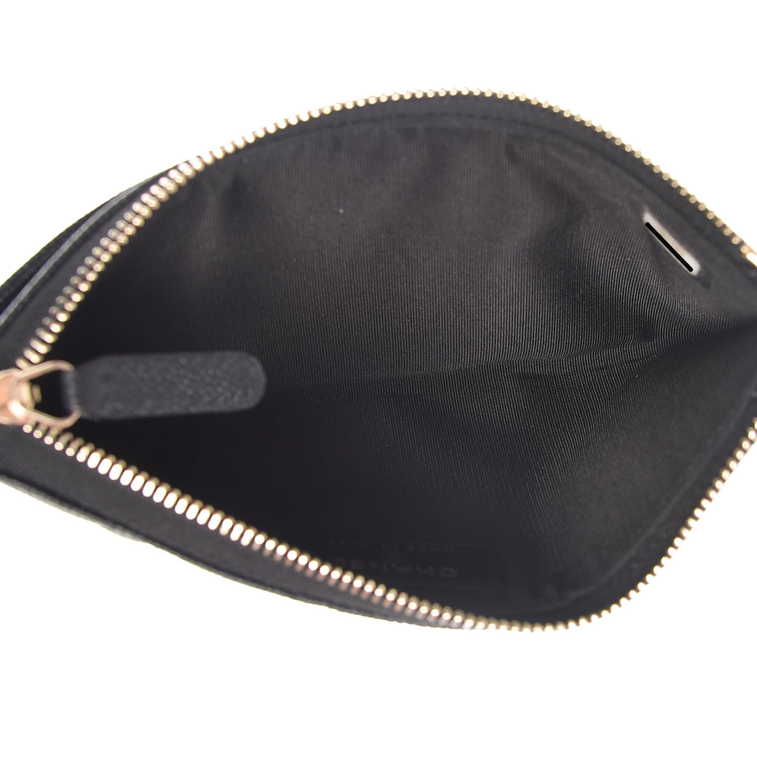 Chanel Caviar Quilted Classic Zip Boy Pouch Black 5 of 8