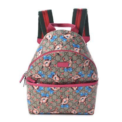 Gucci GG Supreme Monogram Deer Children's Backpack 1 of 8