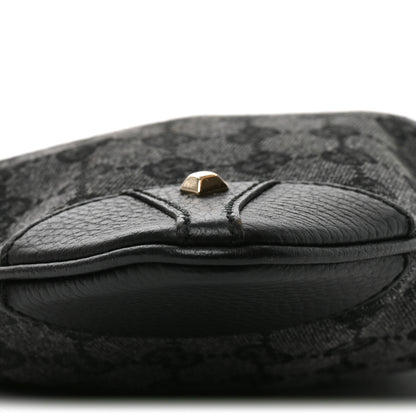 Gucci Monogram Flat Messenger Bag Black 10 of 11