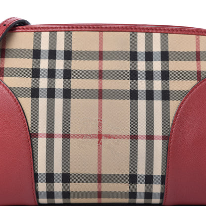 Burberry Horseferry Check Small Chichester Crossbody Clutch Bag Parade Red 9 of 12