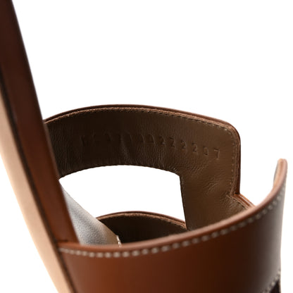 Hermes Calfskin Oasis Sandals 39.5 Gold 9 of 9