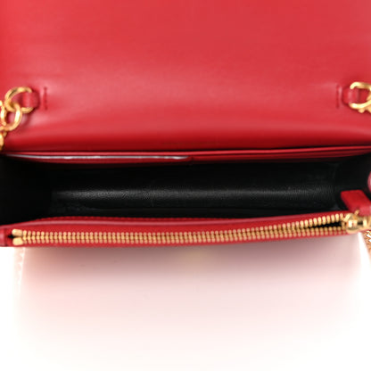 Saint Laurent Smooth Calfskin Classic Monogram Kate Tassel Chain Wallet New Lipstick 5 of 20