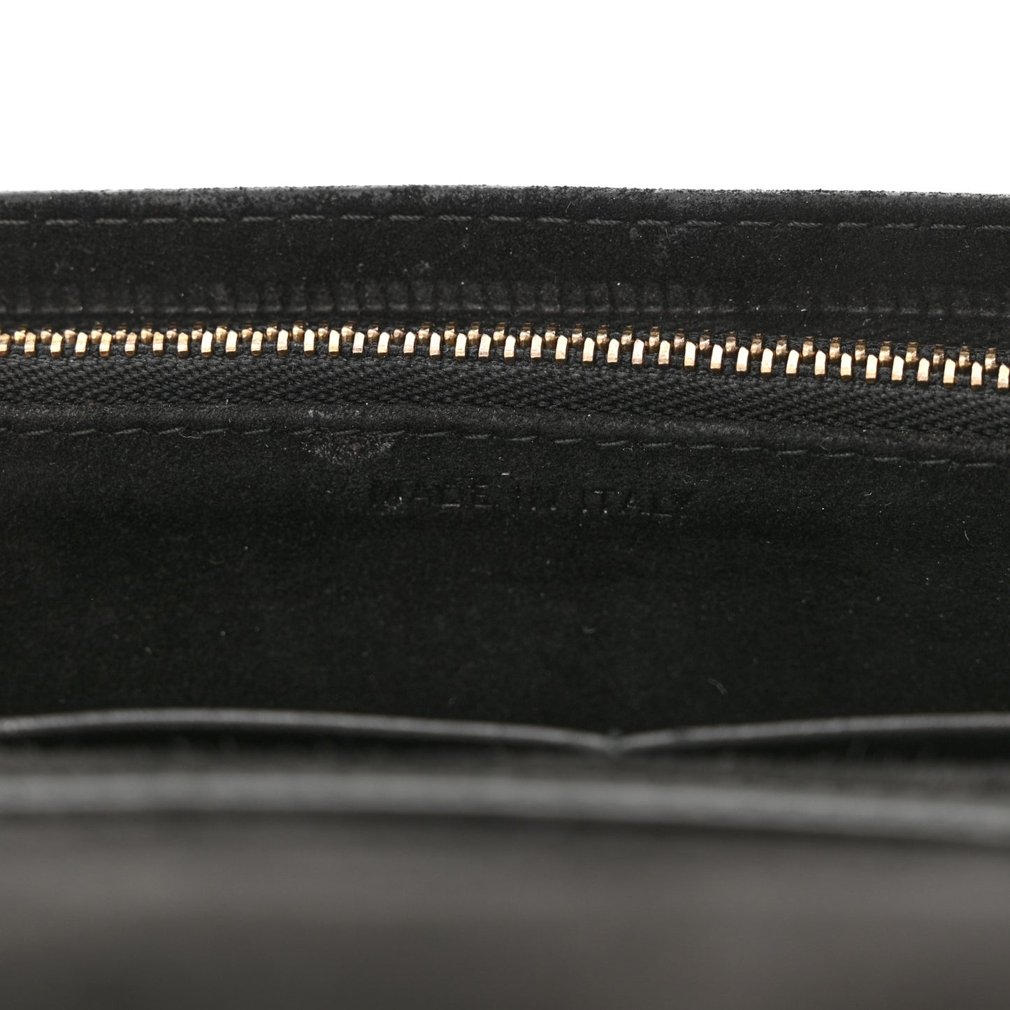 Calfskin Studded Diorama Wallet on Chain Pouch Black
