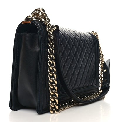 Chanel Lambskin Quilted New Medium Boy Flap Black 3 of 11