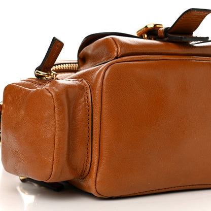 Chloe Shiny Buffalo Small Double Carry Camera Bag Clay Brown 9 of 11
