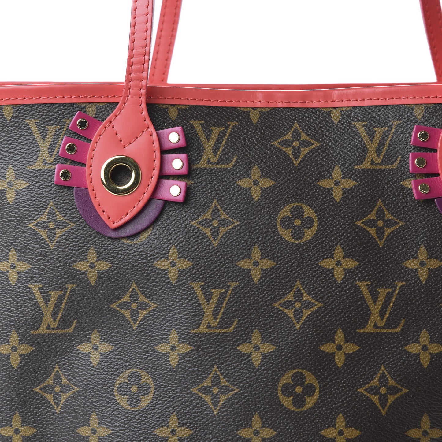 Monogram Totem Neo Neverfull MM Flamingo