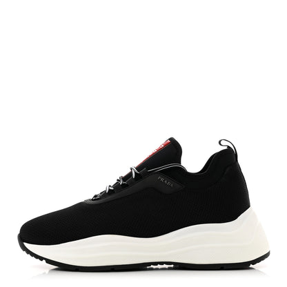 Prada Mesh Neoprene America's Cup 45mm Sneakers 40.5 Black White 1 of 8