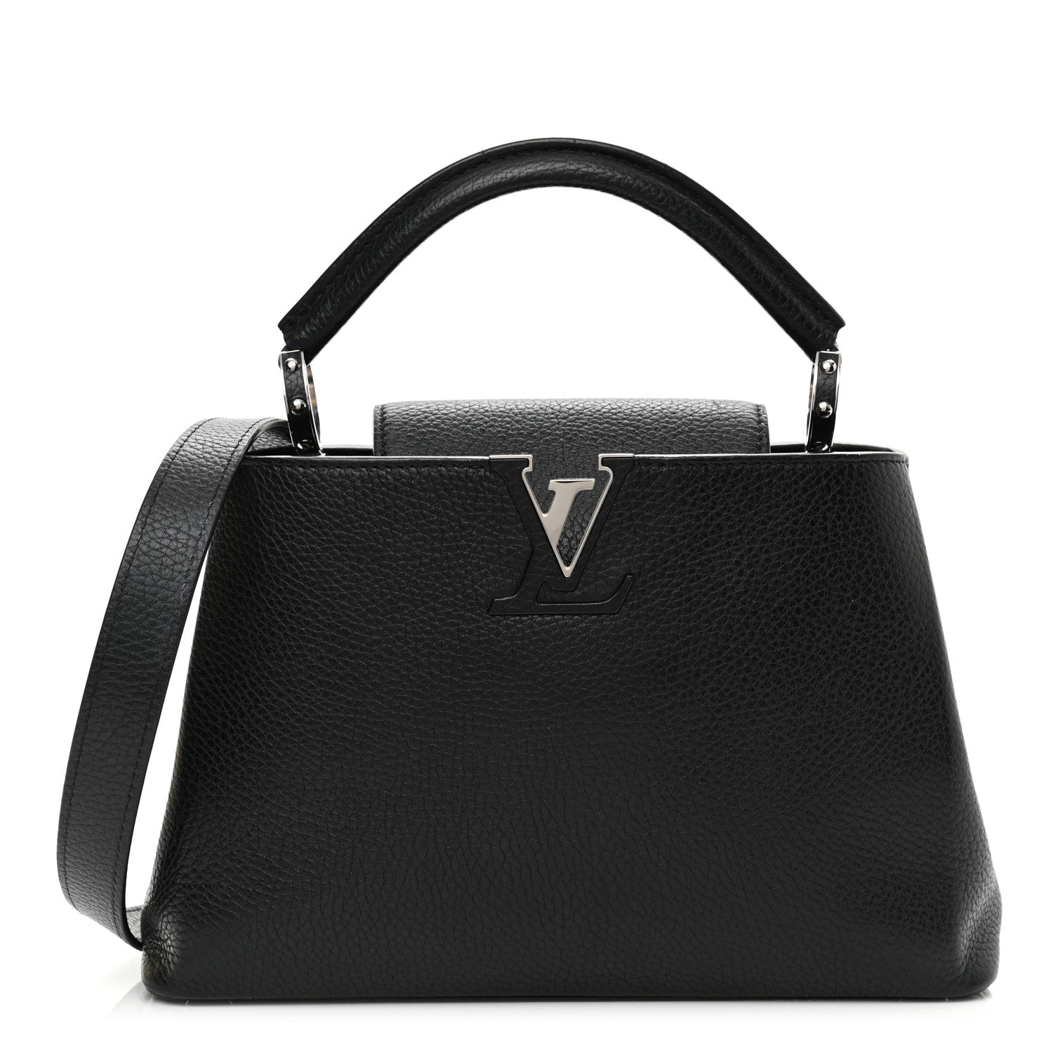 Louis Vuitton Taurillon Capucines BB Black 1 of 8