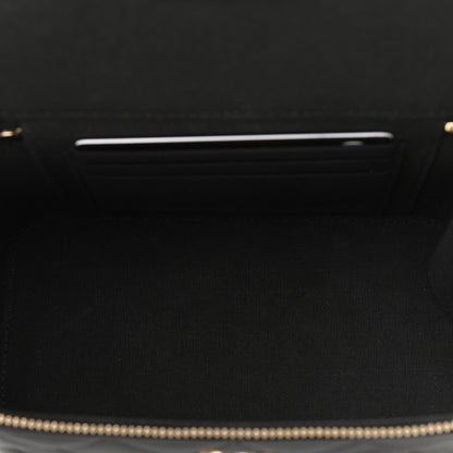 Chanel Lambskin Quilted Small Top Handle Vanity Case With Chain Black 5 of 11