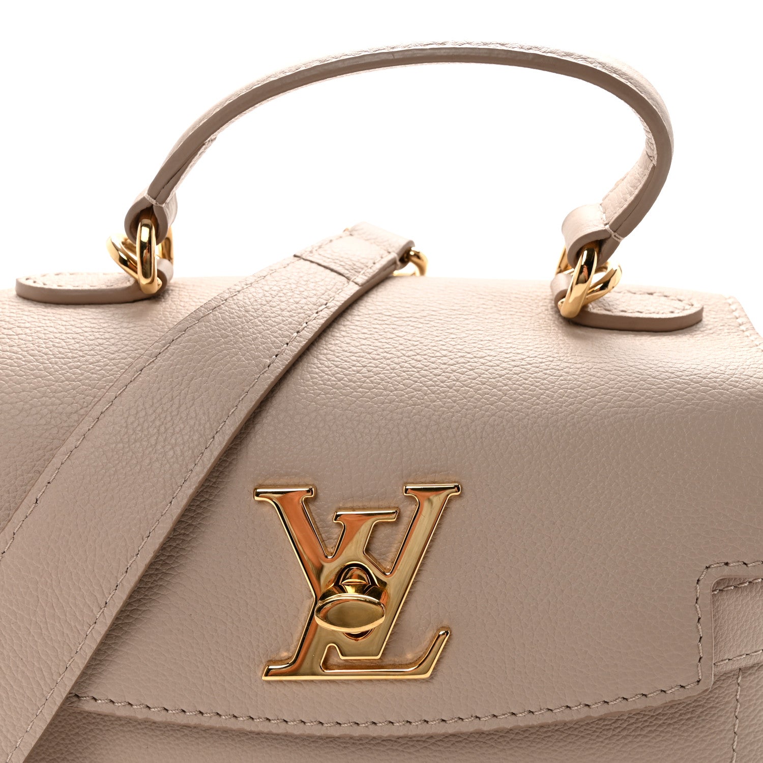 Louis Vuitton Soft Calfskin Mini Lockme Ever Greige 1866530