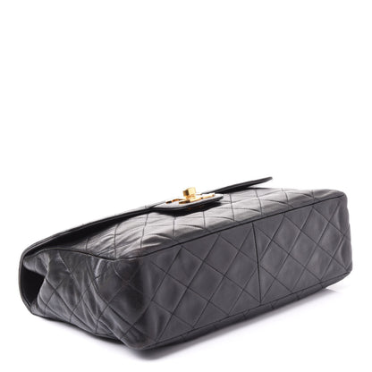 Chanel Lambskin Quilted Jumbo Single Flap Black 3 of 9