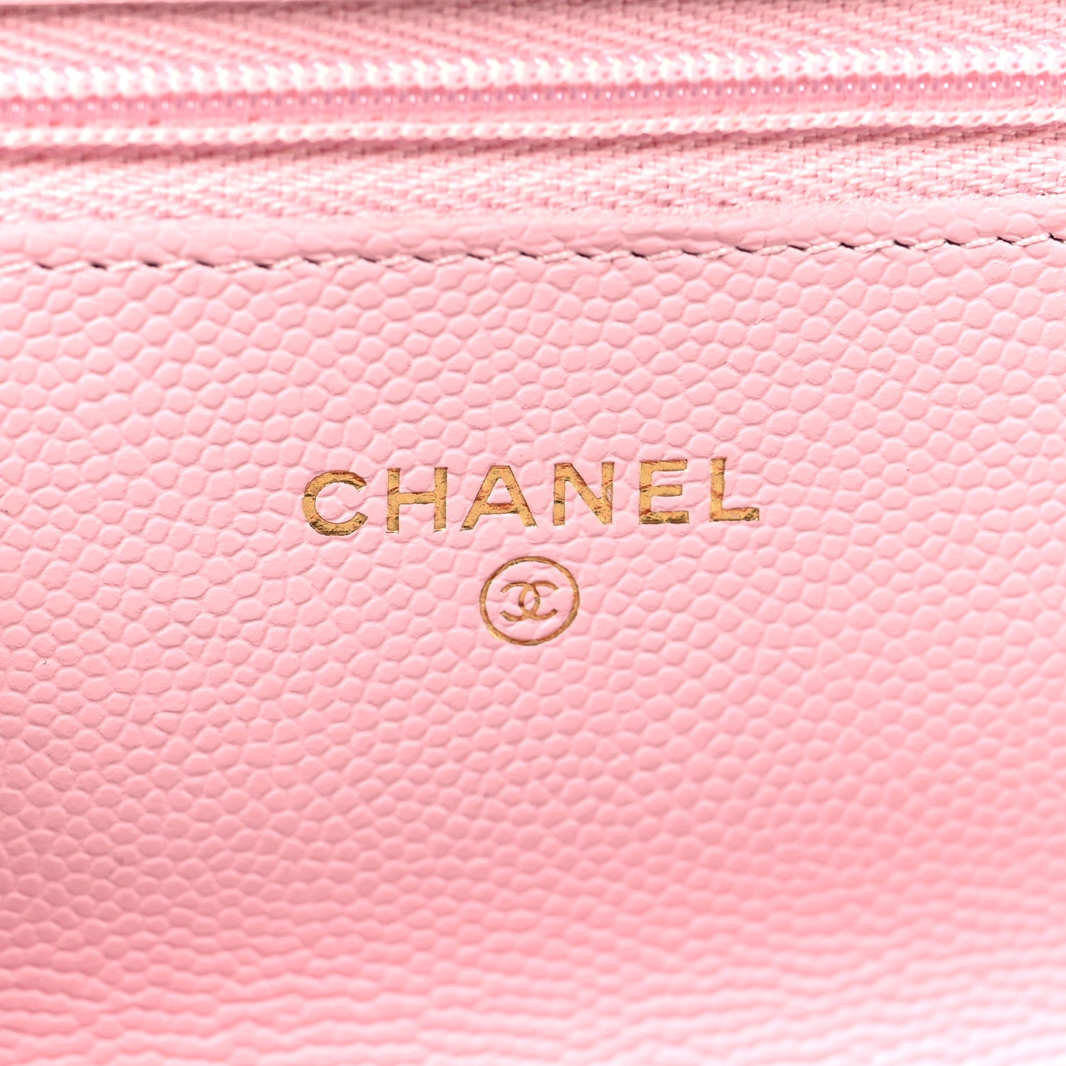Chanel Caviar Quilted Wallet on Chain WOC Light Pink 6 of 11