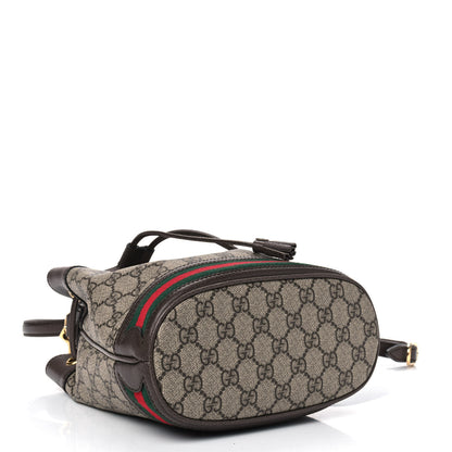 Gucci GG Supreme Monogram Web Small Ophidia Bucket Bag Brown 2 of 5