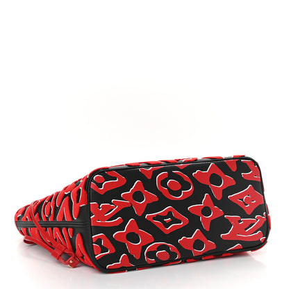 Louis Vuitton X UF Tufted Monogram Neverfull MM Black Red 5 of 10