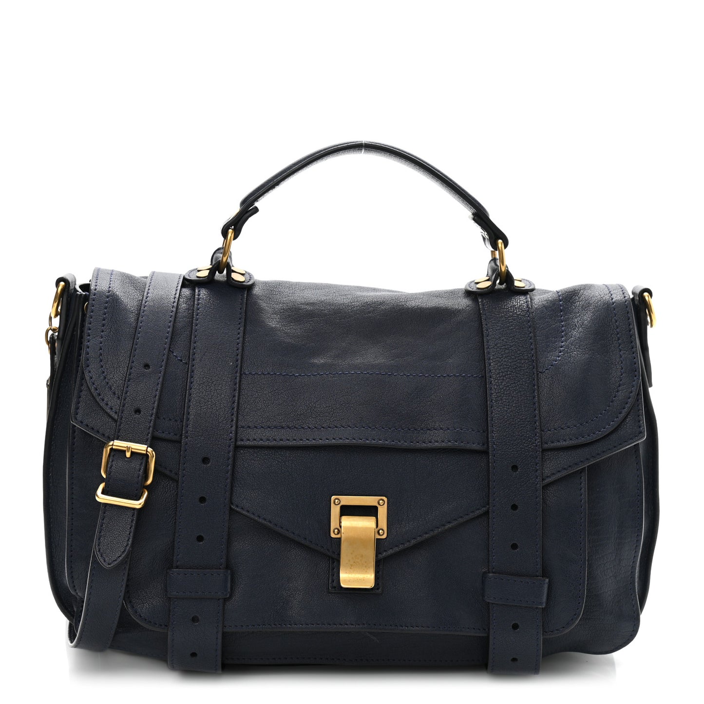 Lambskin Medium PS1 Satchel Midnight
