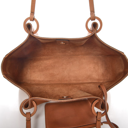 Gucci Calfskin Shopper Tote Tan 5 of 23
