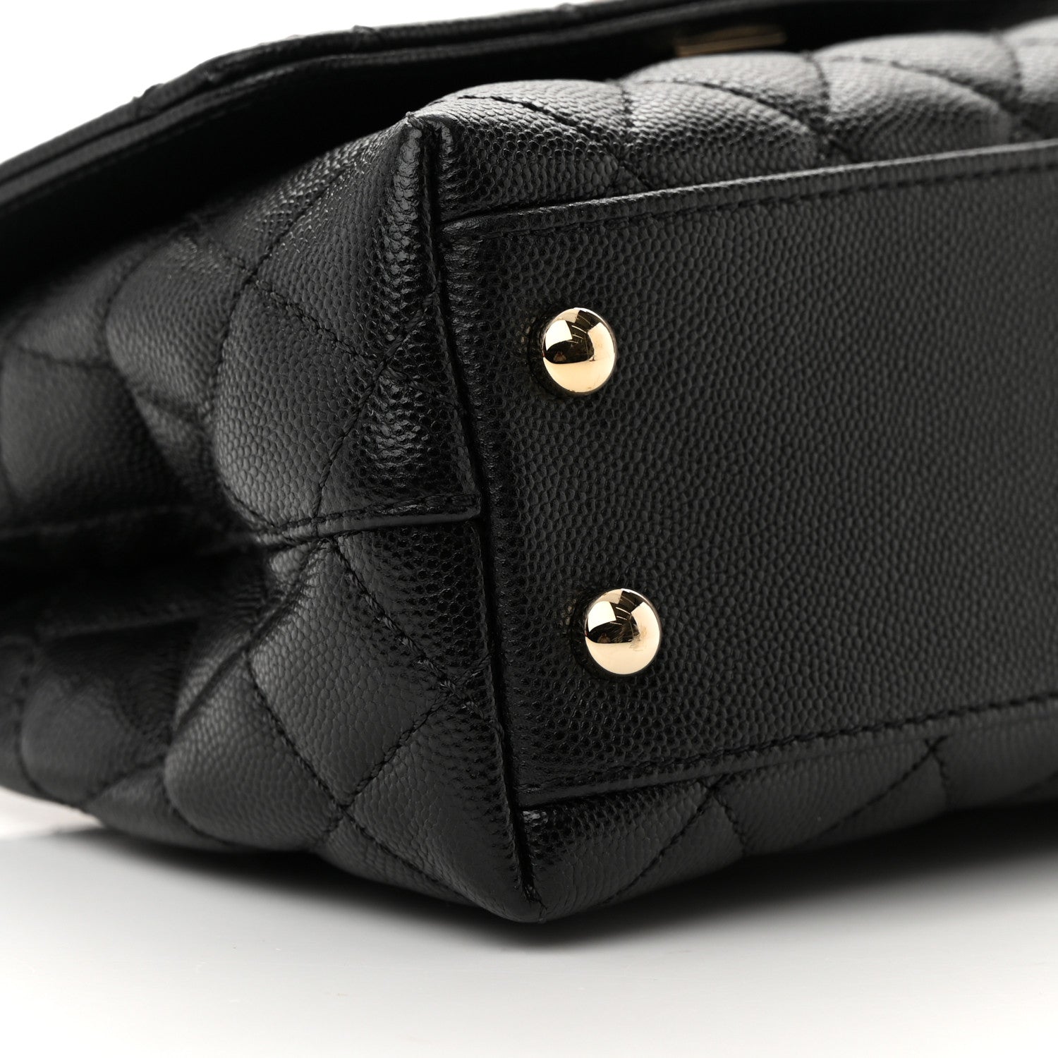 Chanel Caviar Quilted Extra Mini Coco Handle Flap Black 9 of 13