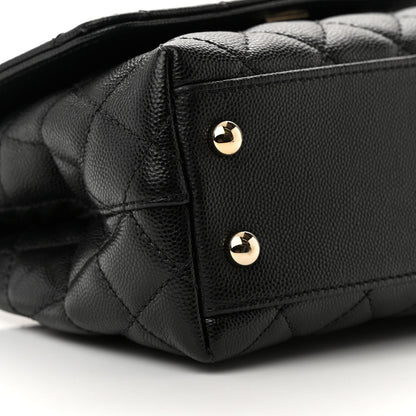 Chanel Caviar Quilted Extra Mini Coco Handle Flap Black 9 of 13