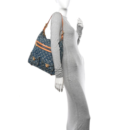 Louis Vuitton Denim Baggy GM Blue 2 of 10