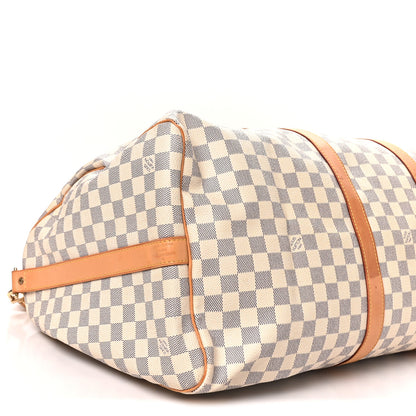 Louis Vuitton Damier Azur Keepall Bandouliere 55 8 of 9