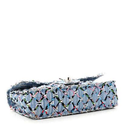 Chanel Woven Denim Medium Flap Multicolor 4 of 13