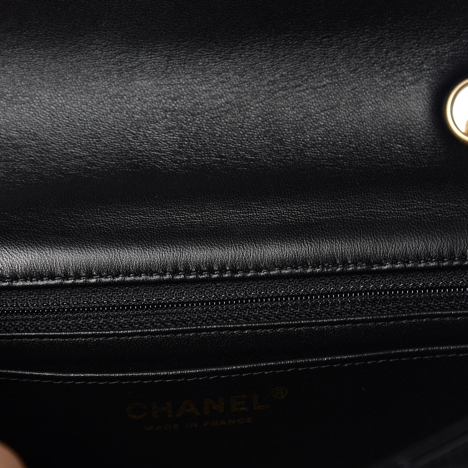 Chanel Lambskin Quilted Mini Rectangular Flap Black 8 of 11
