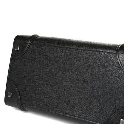 Celine Drummed Calfskin Mini Luggage Black 12 of 17