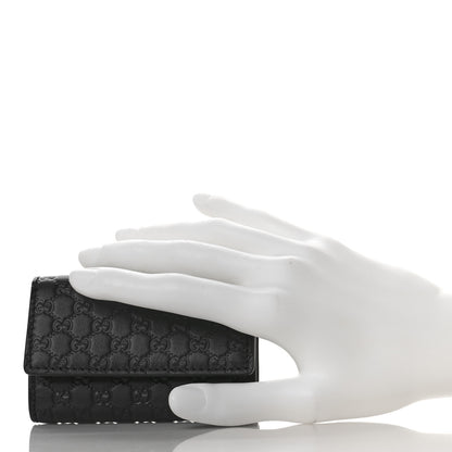 Gucci Microguccissima 6 Key Holder Case Black 2 of 9