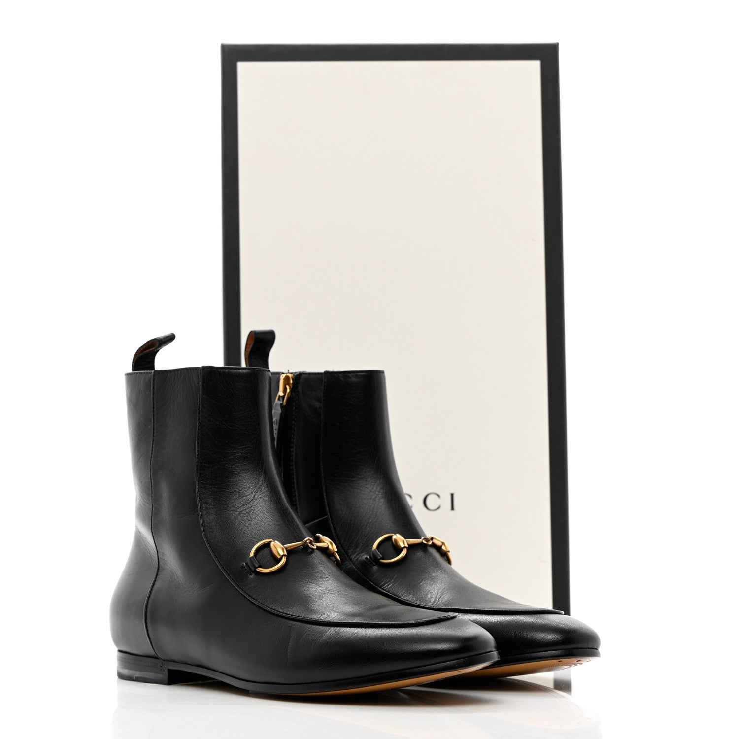 Gucci Malaga Kid Womens Jordaan Ankle Boots 37.5 Black 18 of 18
