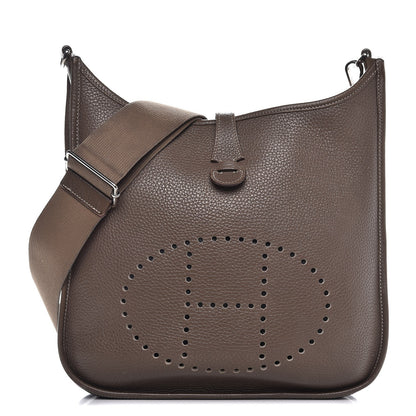 Hermes Taurillon Clemence Evelyne III PM Etoupe 1 of 18