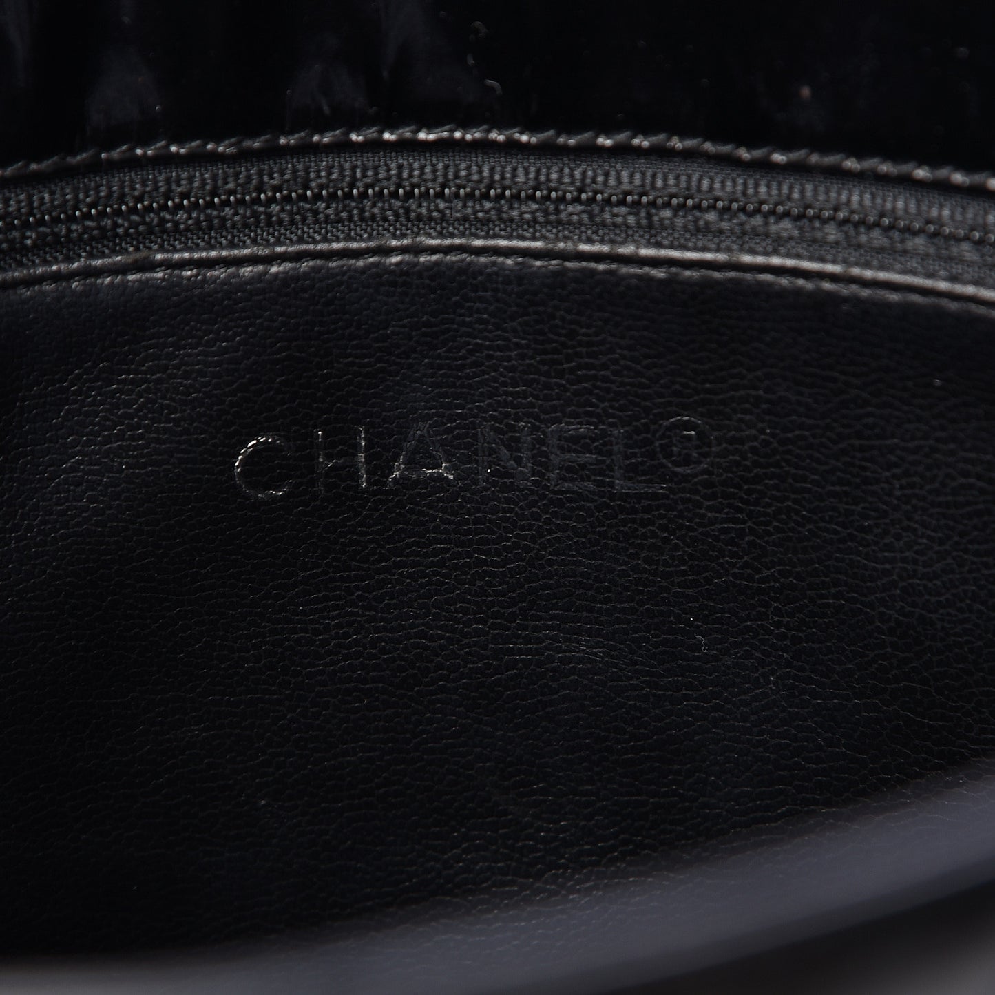 Patent Quilted Tote Black