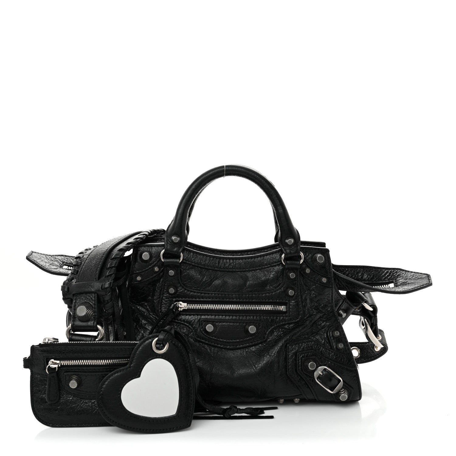 Balenciaga Agneau Arena Neo Cagole Handbag XS Black 3 of 10