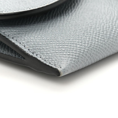 Christian Dior Grained Calfskin Saddle Chain Wallet Pouch Grey Stone 13 of 17