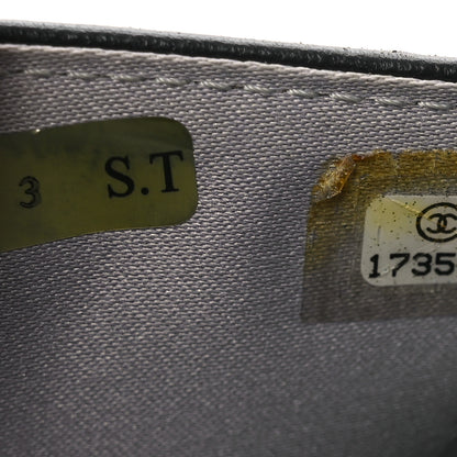 Chanel Lambskin Camellia Embossed Wallet on Chain WOC Black 7 of 11