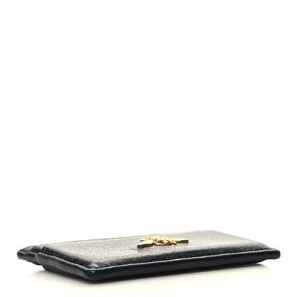 Gucci Pebbled Calfskin Animalier Card Holder Black 4 of 9
