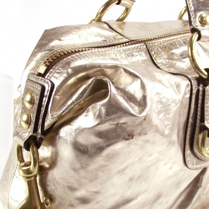 FASHIONPHILE COACHMadisonSabrinaMirroredMetallicGold12965 7 of 11