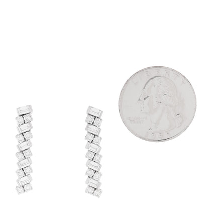 Cartier 18K White Gold Diamond Reflection de Cartier Earrings 2 of 6