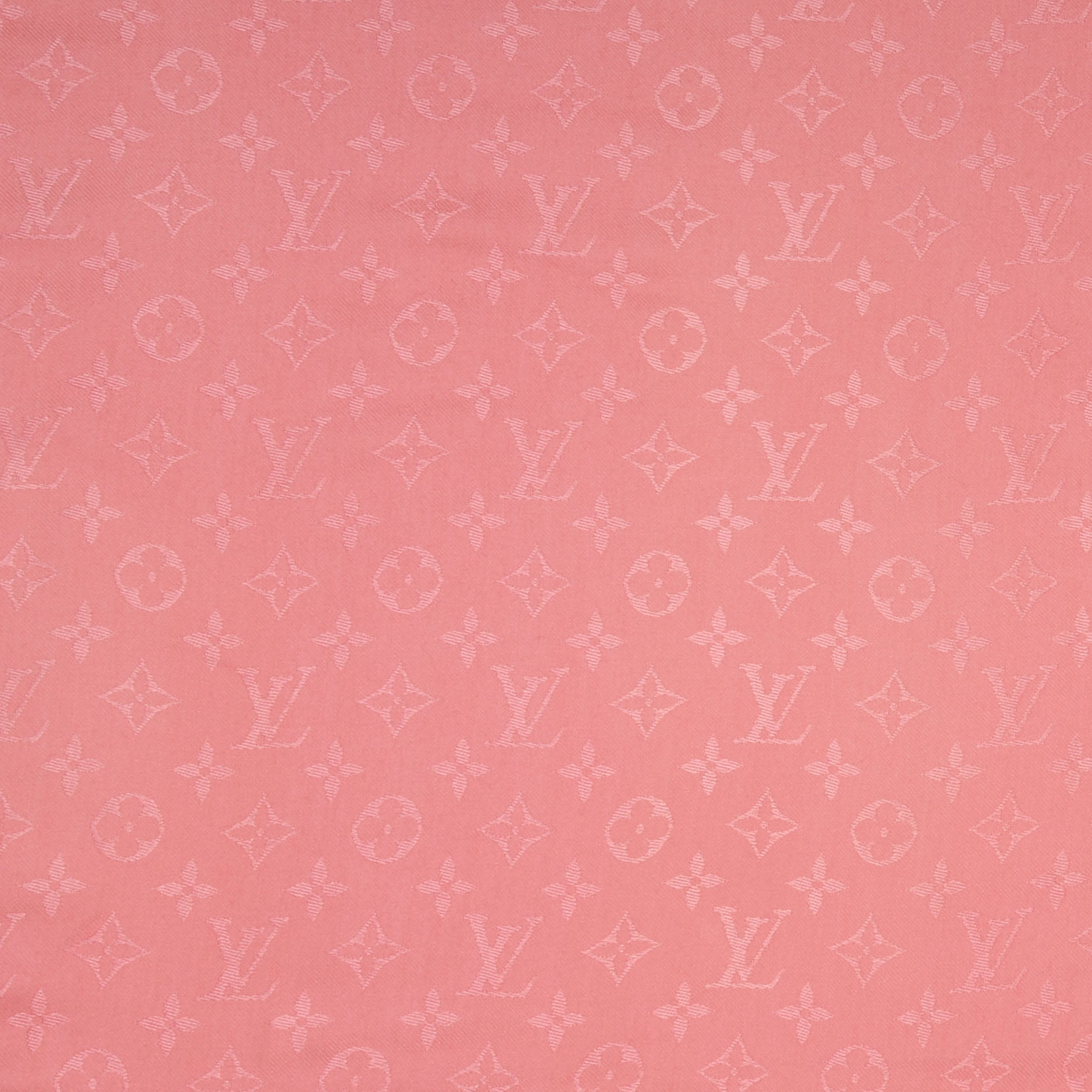 Louis Vuitton Silk Wool Monogram Shawl Corail 4 of 5