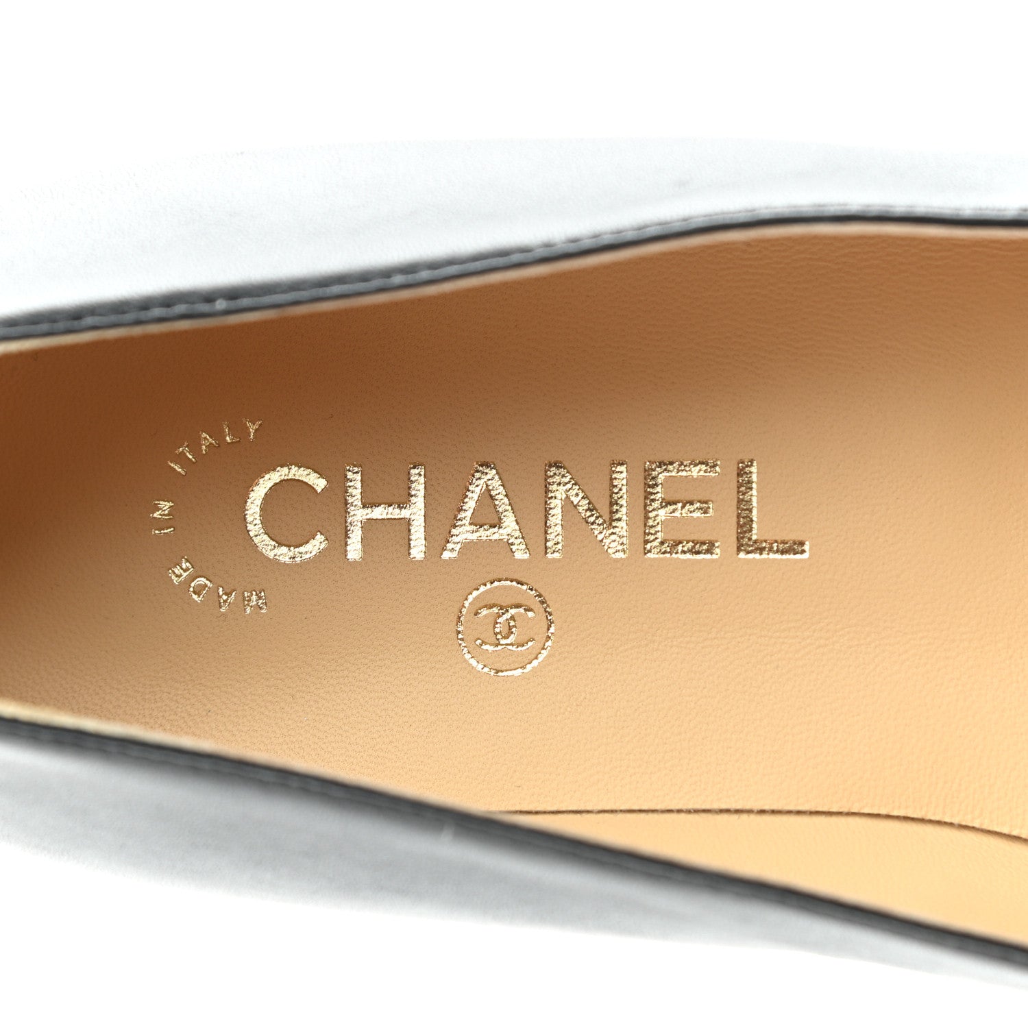 Chanel Lambskin Grosgrain Cap Toe Ballerina Flats 39.5 Black 7 of 10
